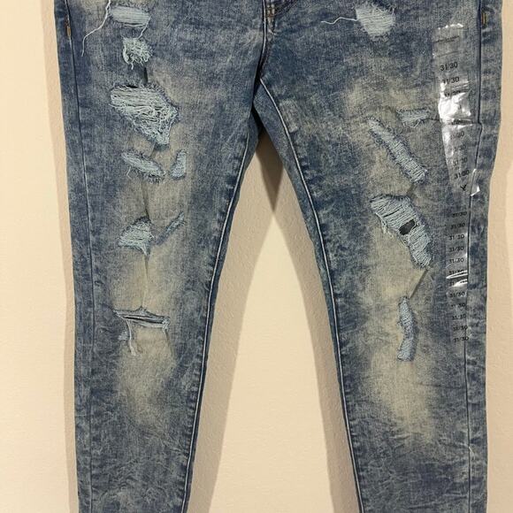 NWT American Eagle Men's Next Level Flex Skinny Destroyed Jeans Size 31x30 - Picture 4 of 15